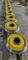 چرخ های تریلر کامیون ریلی با قطر 640 میلی متر EN 10204 با رنگ رنگ زرد