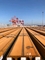 ریل فولادی DIN536 راه آهن A150 برای جرثقیل قطر سوراخ پیچ 22 میلی متری 24 میلی متر