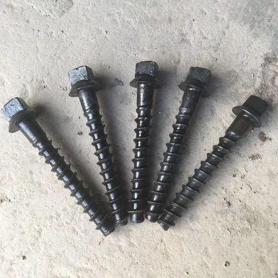 پیچ های چوبی Sleeper OEM Rail Screw Spike Steel Carbon Steel Screw گالوانیزه فولاد ضد زنگ
