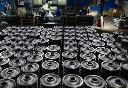 چرخ های فولادی سنگین با ساخت فولادی درمان شده گرمایی ایده آل برای حمل بار سنگین و حمل و نقل صنعتی