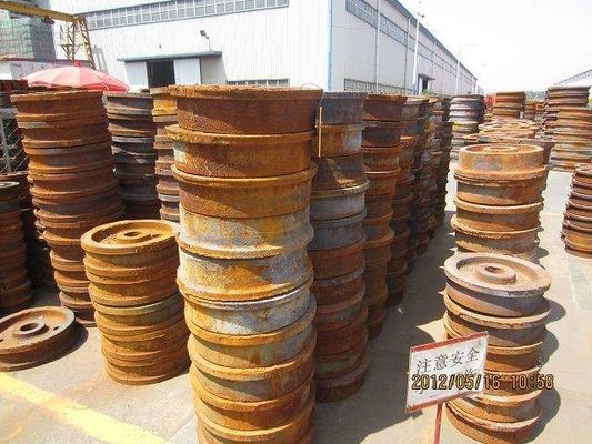 چرخ‌های ریلی فولادی ریخته‌گری شن و ماسه، سطح الکتروپلیت چرخ‌های واگن قطار 500 میلی‌متری