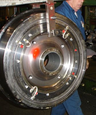 چرخ های ریل قطار انعطاف پذیر 10-1450 میلی متر قطر AAR M107 استاندارد