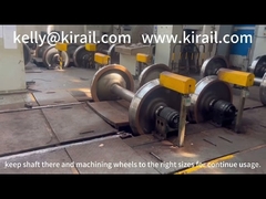 قطعات چرخ خودروهای راه آهن برای آزمایش اگر لاغرهای خوب