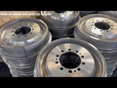 چرخ‌های انعطاف‌پذیر ریل سبک ایمنی مونتاژ شده با لاستیک و مرکز چرخ